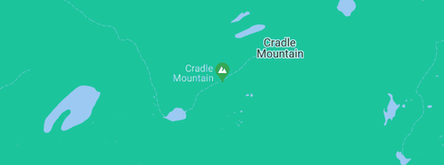 Map showing the location of Cradle Mountain Hotel in Cradle Mountain, TAS 7306