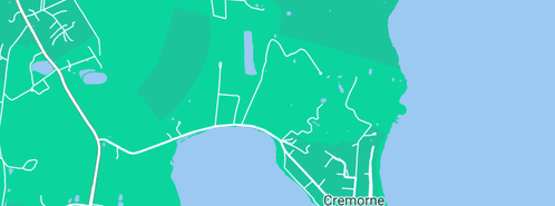Map showing the location of Cowley Craig in Cremorne, TAS 7024