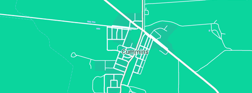 Map showing the location of Korinya Farm Gate in Cummins, SA 5631