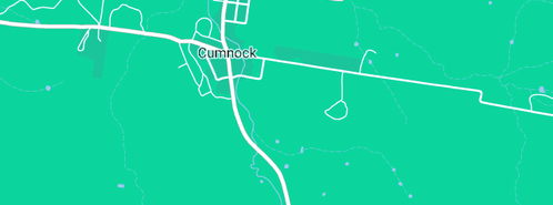 Map showing the location of Cumnock Police Station in Cumnock, NSW 2867