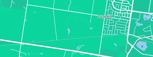 Map showing the location of Leura Park Estate in Curlewis, VIC 3222
