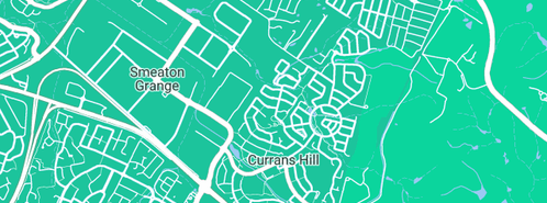 Map showing the location of Chris Dellow Fencing Contractors Pty Ltd in Currans Hill, NSW 2567