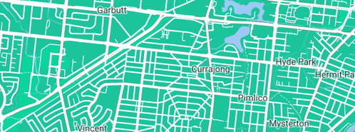 Map showing the location of Doo Town in Currajong, QLD 4812