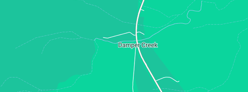 Map showing the location of Bluewater Mining in Damper Creek, QLD 4849