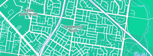Map showing the location of TripleG Systems in Dandenong North, VIC 3175