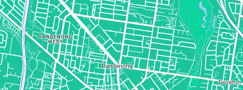 Map showing the location of Wilcox Metal Finishing in Dandenong, VIC 3175