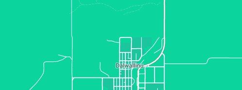 Map showing the location of Uniting Church in Dalwallinu, WA 6609