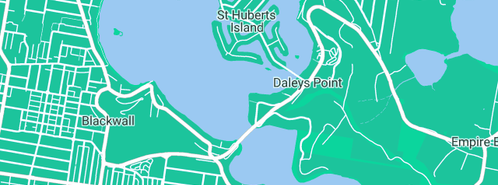 Map showing the location of Zaga Pesic in Daleys Point, NSW 2257
