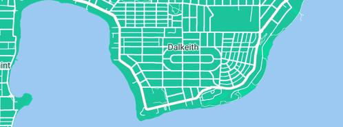 Map showing the location of Gabriella Brow Studio in Dalkeith, WA 6009