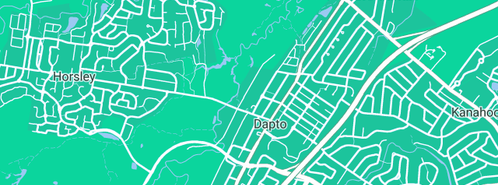 Map showing the location of Naudon Pty Ltd in Dapto, NSW 2530