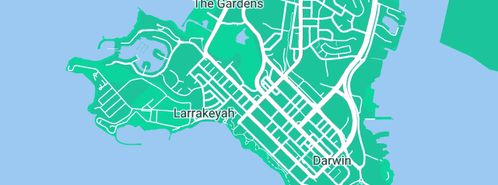 Map showing the location of Darwin Festival in Darwin, NT 800