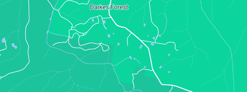 Map showing the location of Darkes Forest Community Hall in Darkes Forest, NSW 2508