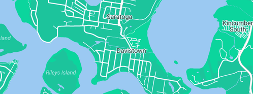 Map showing the location of Bays Dance Studios in Davistown, NSW 2251