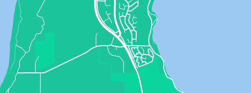 Map showing the location of Kelvin Leek in Dawesville, WA 6211