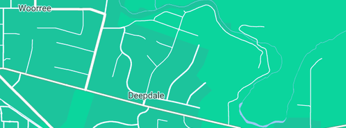 Map showing the location of Westralian Roses in Deepdale, WA 6532