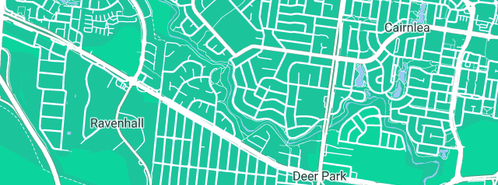 Map showing the location of Fencing Caroline Springs in Deer Park, VIC 3023