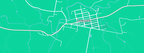 Map showing the location of Australian National Credit Union in Delegate, NSW 2633