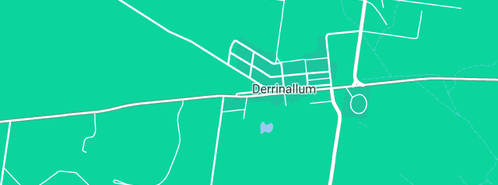 Map showing the location of Johndella in Derrinallum, VIC 3325