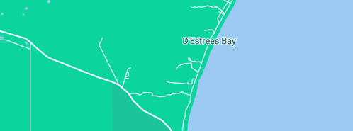 Map showing the location of Nautilus Lodge in D'Estrees Bay, SA 5223