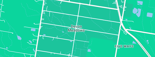 Map showing the location of Spencer D V in Devon Meadows, VIC 3977