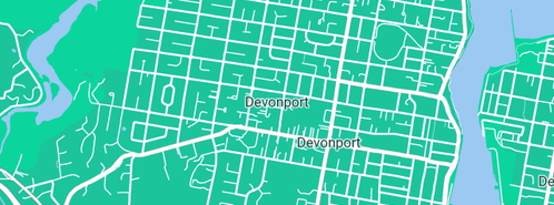 Map showing the location of Tasmanian Traditional Seafoods in Devonport, TAS 7310