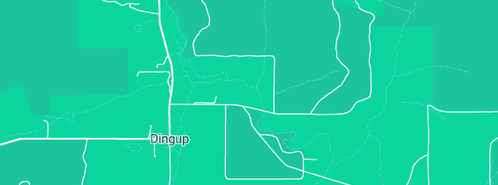 Map showing the location of De Campo R J in Dingup, WA 6258