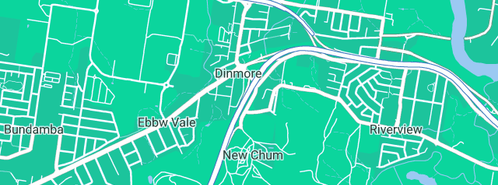 Map showing the location of Just Treelopping (CDEP) in Dinmore, QLD 4303