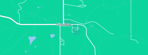 Map showing the location of Blechynden R J & E H in Dinninup, WA 6244