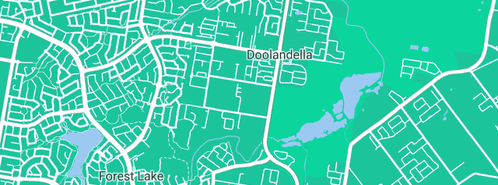 Map showing the location of DA & KA Runham Mini-Digger in Doolandella, QLD 4077
