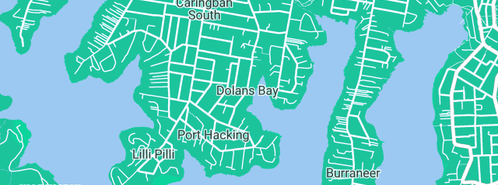 Map showing the location of James Hatton-Ward Landscaping in Dolans Bay, NSW 2229