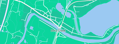 Map showing the location of Tisme in Dora Creek, NSW 2264