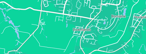 Map showing the location of Burnie City in Downlands, TAS 7320