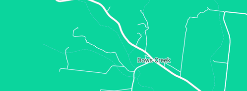 Map showing the location of Bush Lemon Farm in Dows Creek, QLD 4754