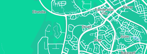 Map showing the location of Dan Kelly Painter & Decorator in Driver, NT 830