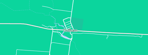 Map showing the location of Drillham Primary in Drillham, QLD 4424