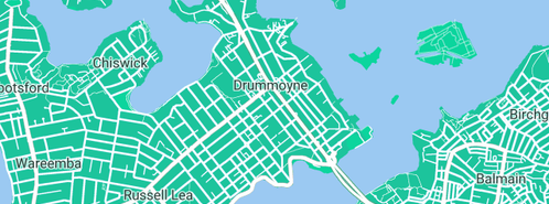 Map showing the location of My Books Squared Professional Bookkeeping Services in Drummoyne, NSW 2047