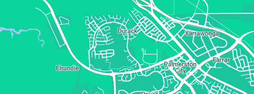 Map showing the location of The Tackle Box NT in Durack, NT 830