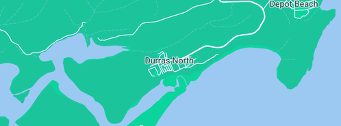 Map showing the location of Bay & Beyond Sea Kayak Tours in Durras North, NSW 2536