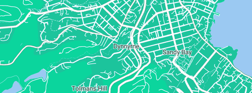 Map showing the location of Rnb Trading Pty Ltd in Dynnyrne, TAS 7005