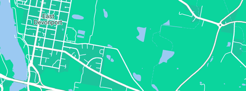 Map showing the location of Prairiesignmakers in East Devonport, TAS 7310