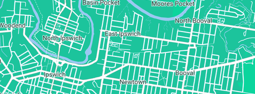 Map showing the location of Fractal Music in East Ipswich, QLD 4305