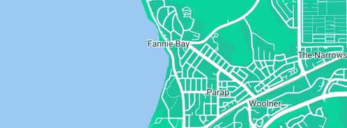 Map showing the location of Kaya Sage in East Point, NT 820