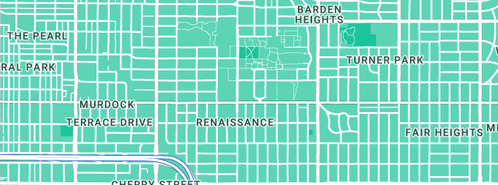 Map showing the location of Bp (Air B P) in East Side, NT 870