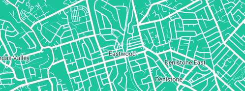 Map showing the location of Erba Telecommunications in Eastwood, NSW 2122
