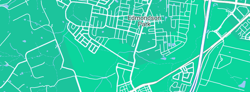 Map showing the location of ANSA Homes in Edmondson Park, NSW 2174