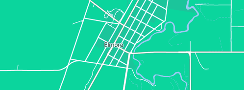 Map showing the location of Campaspe Grove in Elmore, VIC 3558