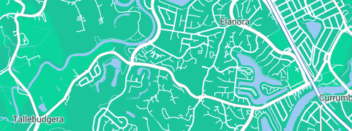 Map showing the location of Creative Minds in Elanora, QLD 4221