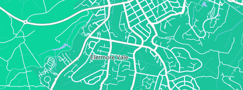 Map showing the location of Elermore Vale Community Centre in Elermore Vale, NSW 2287
