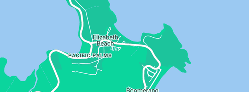 Map showing the location of Rachel Taylor-Notley in Elizabeth Beach, NSW 2428