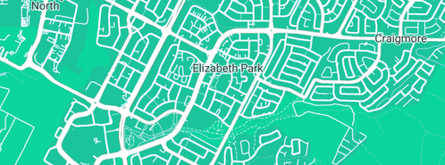 Map showing the location of Elizabeth Park Fish, Chips & Chicken in Elizabeth Park, SA 5113